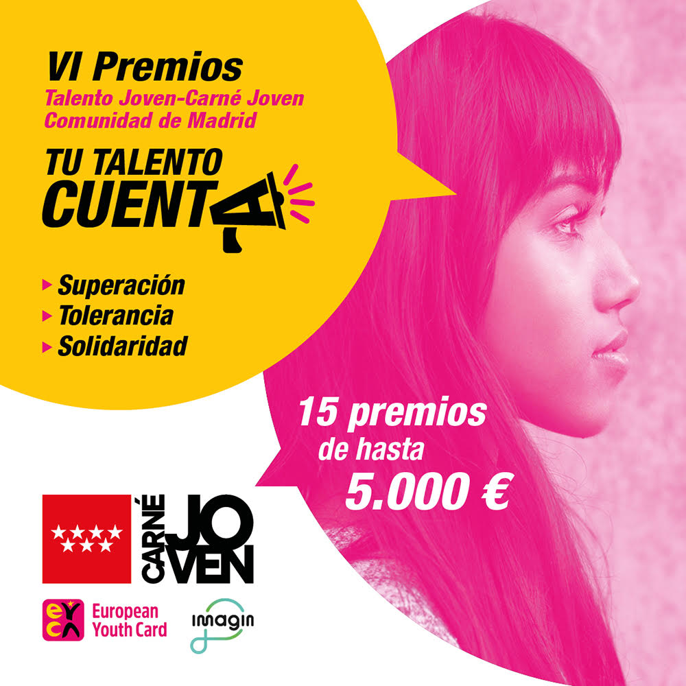 VI Premios Talento Joven-Carné Joven Comunidad de Madrid 2021
