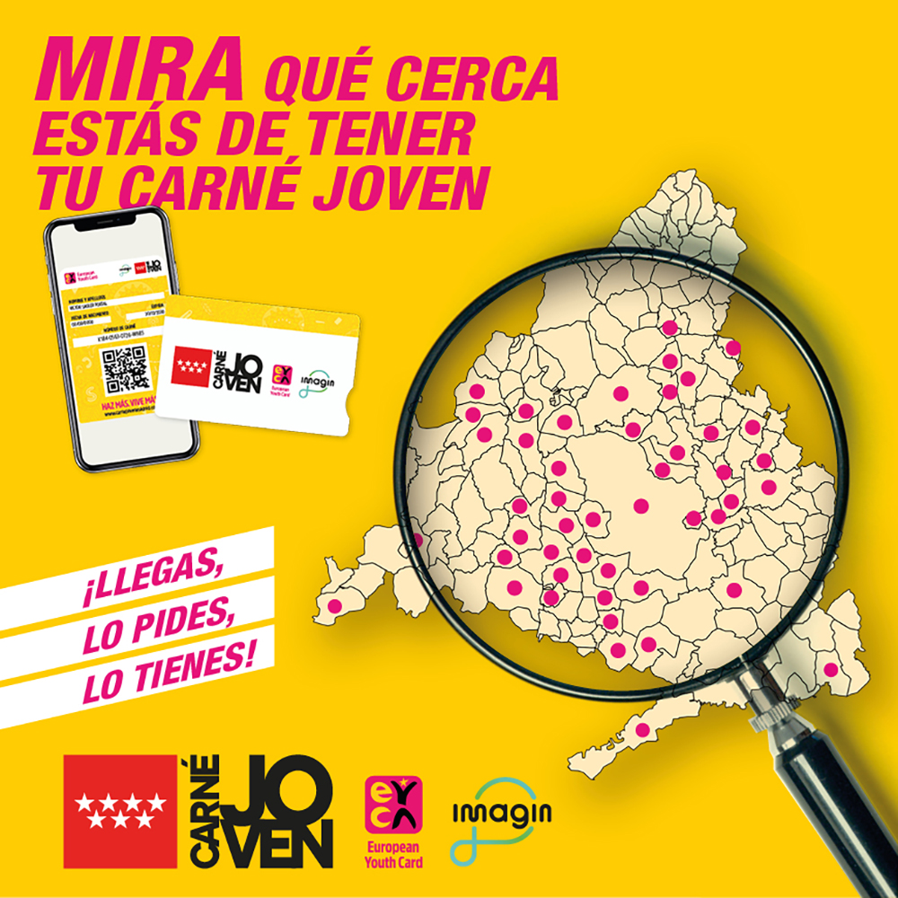 Consigue tu Carné Joven en 50 municipios madrileños