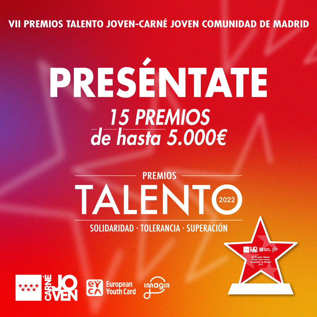 Premios Talento Joven 2022 <br>|Presenta tu candidatura hasta 23/09/2022 |