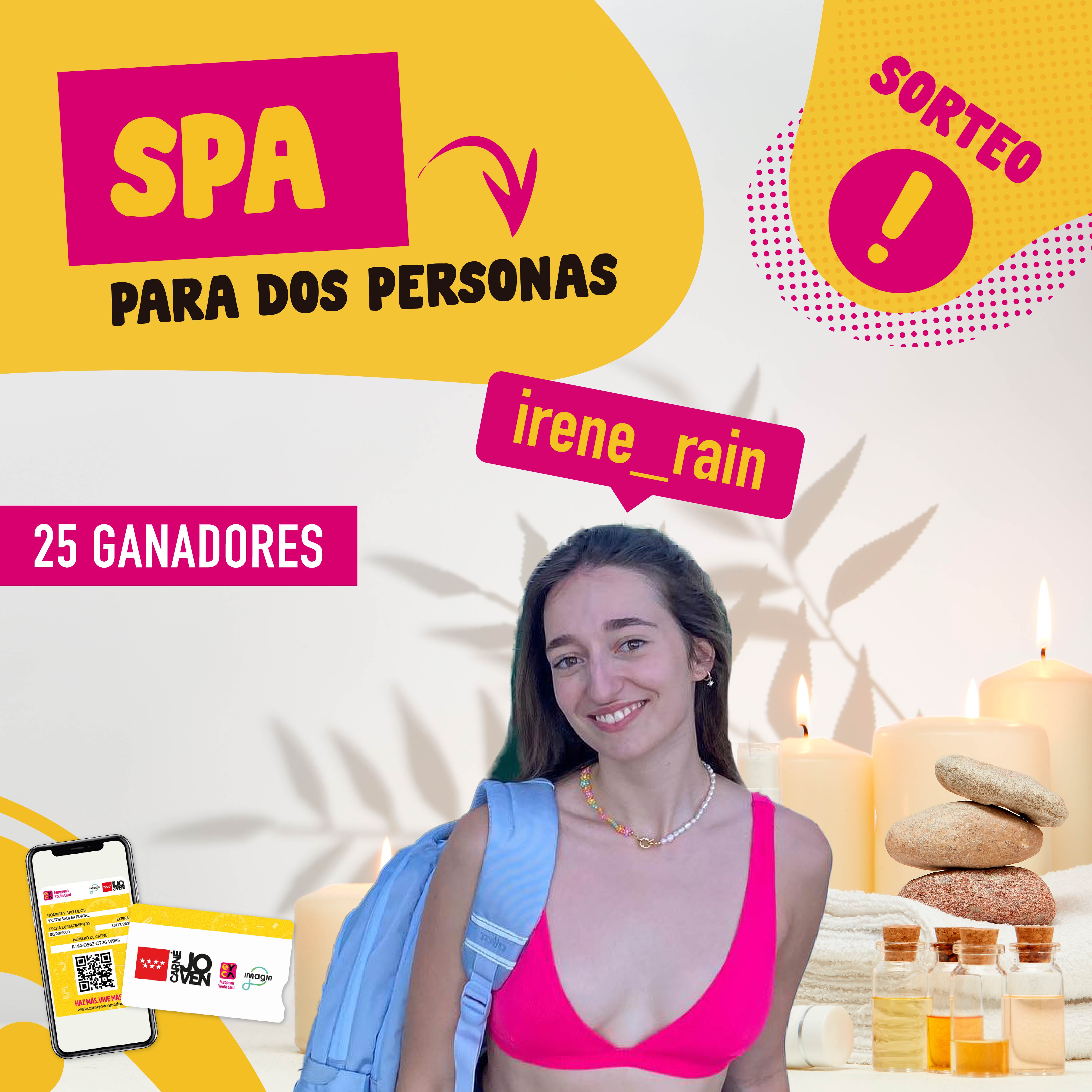 Sorteo 25 Bonos experiencia Spa 