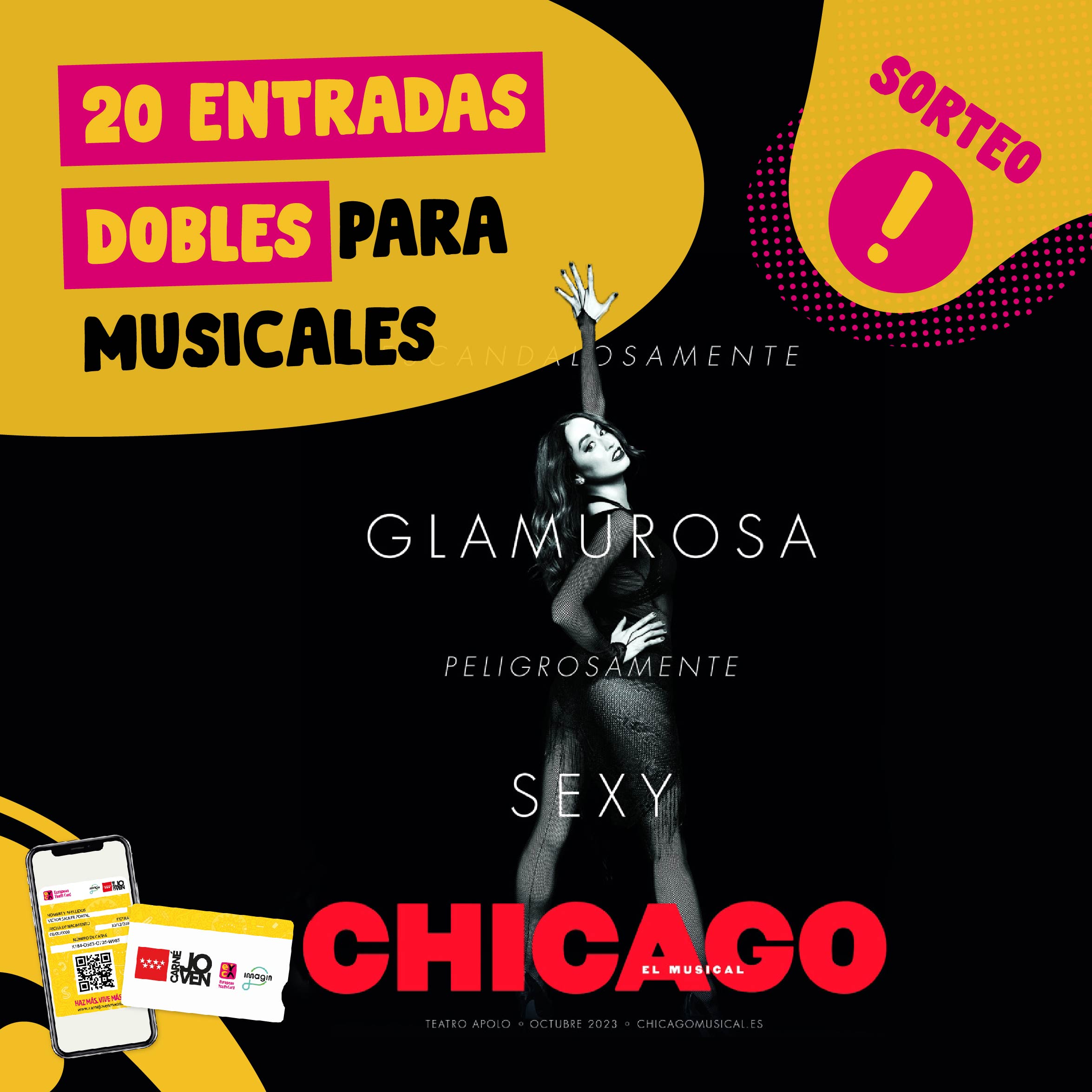 Sorteo 20 entradas dobles para musicales