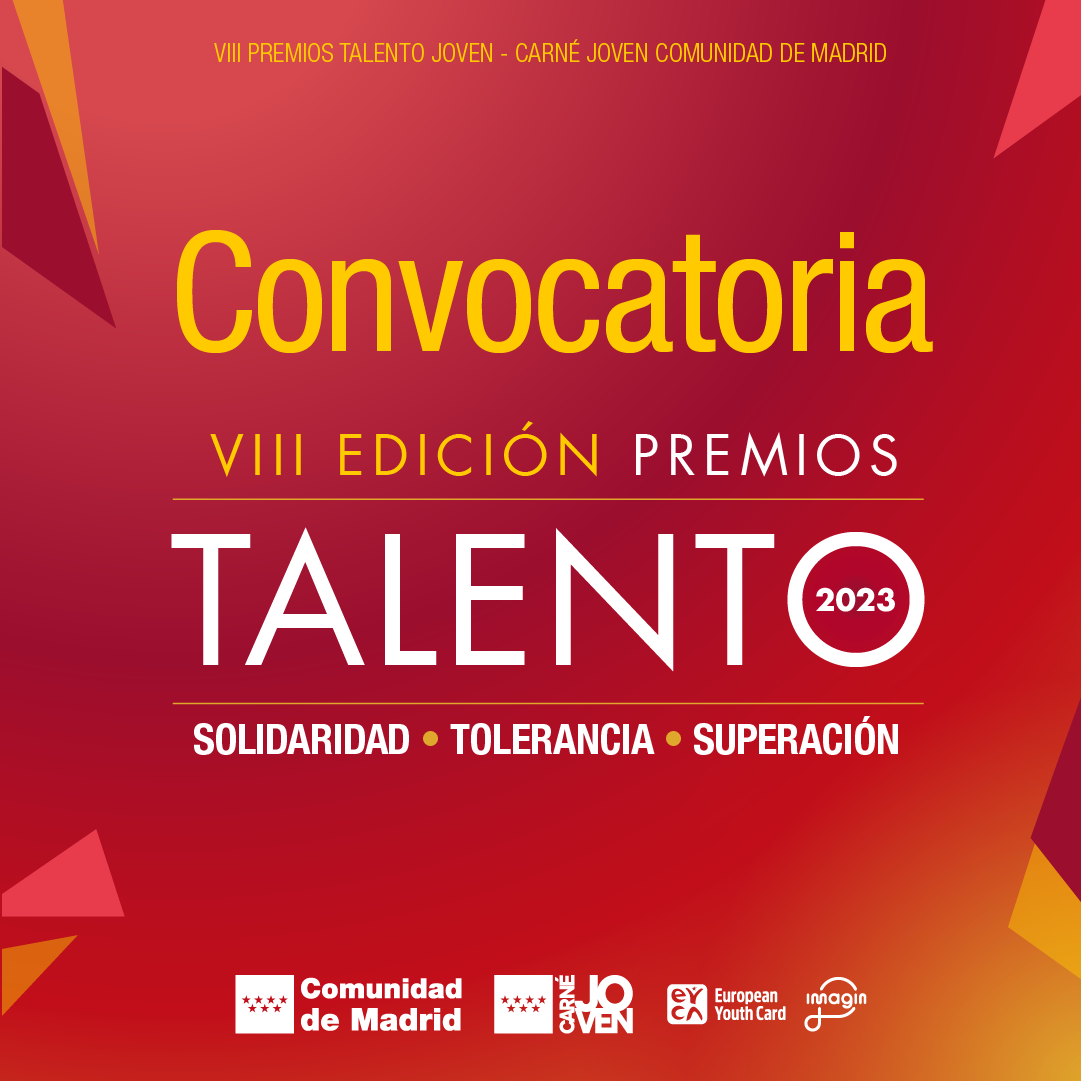 VIII Premios Talento Joven-Carné Joven Comunidad de Madrid 2023