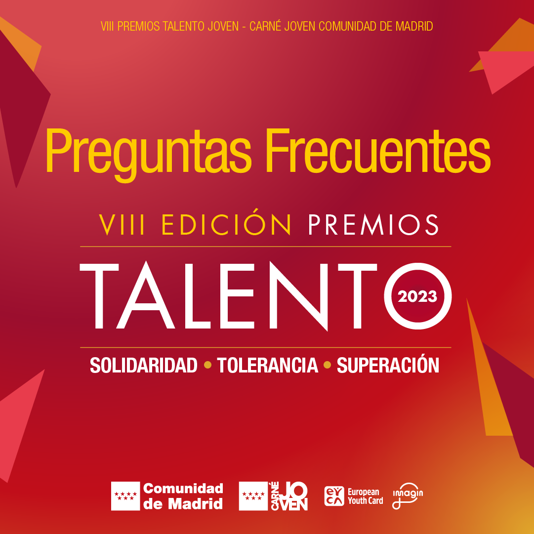 Premios Talento Joven 2023 | Preguntas frecuentes |