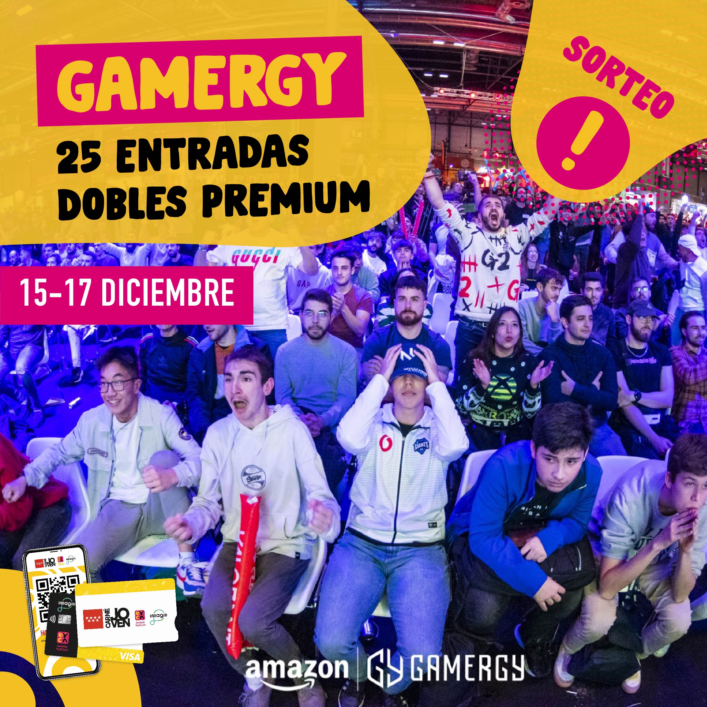 Sorteo 25 entradas dobles premium Gamergy