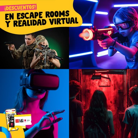 Descuentos en Escape, Realidad Virtual y Laser Tag