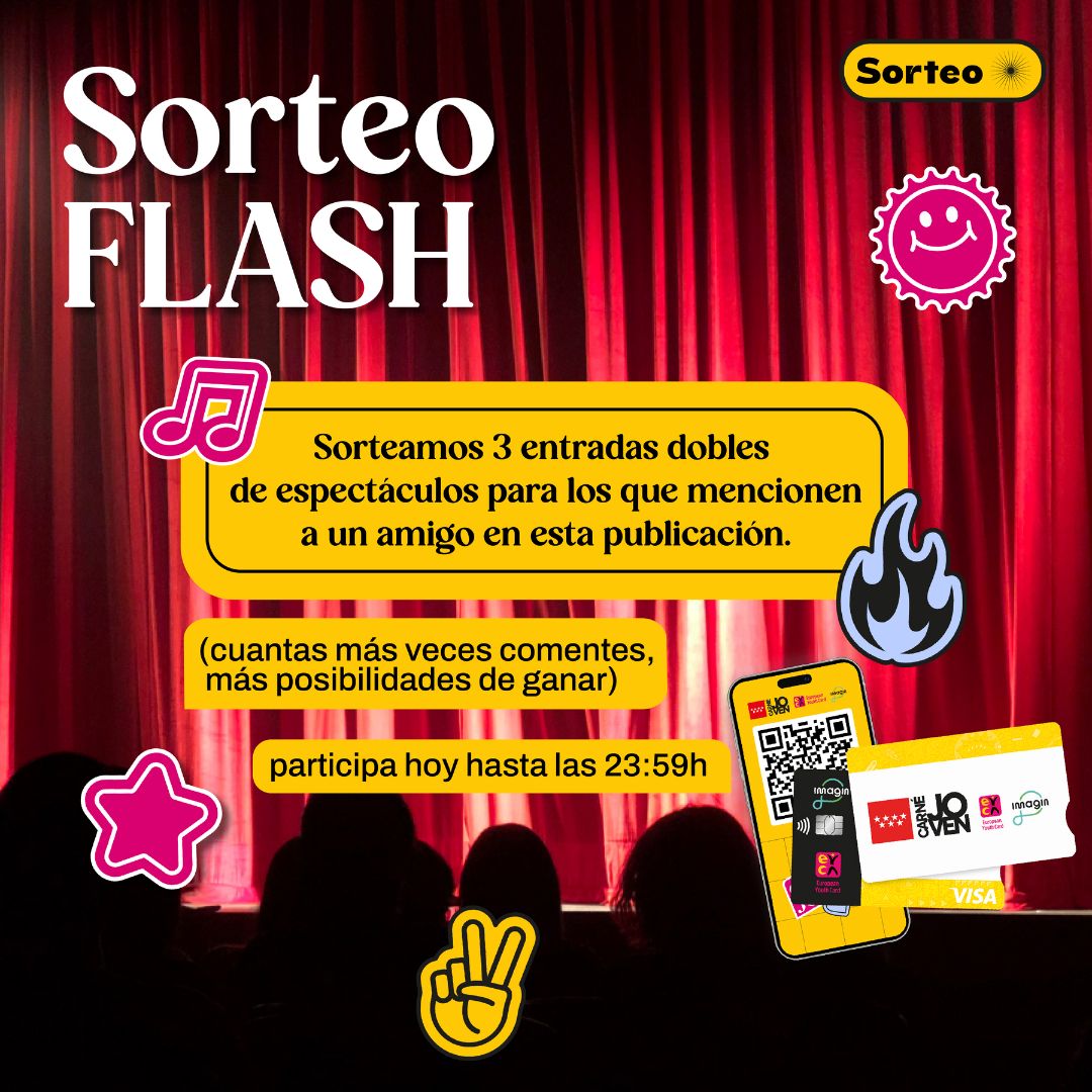 Sorteo 3 bonos dobles espectáculos