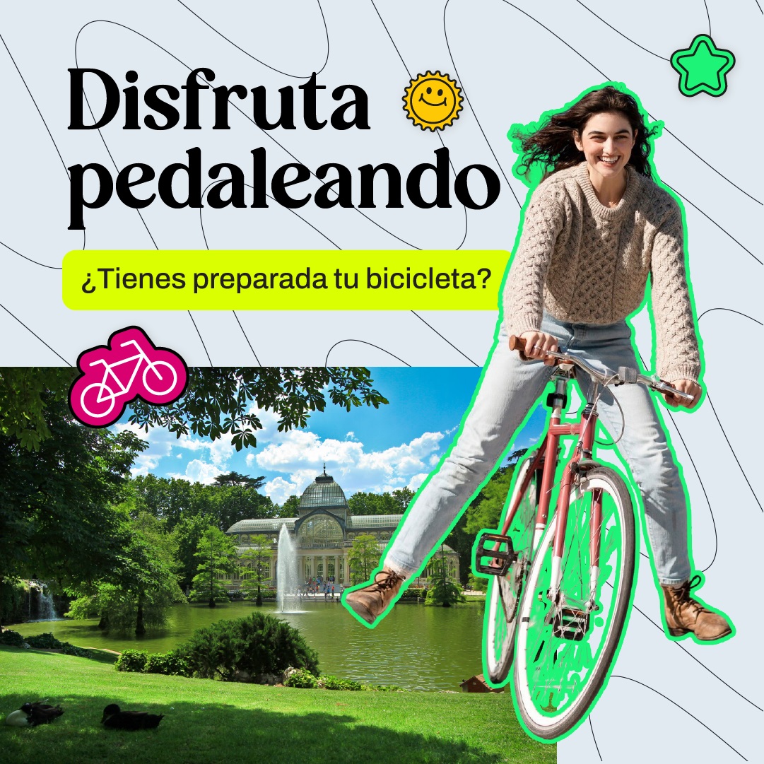 disfruta pedaleando